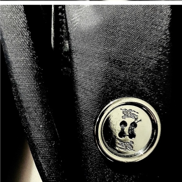 Burberry kensington gabardine black trench size 4. - Picture 6 of 7